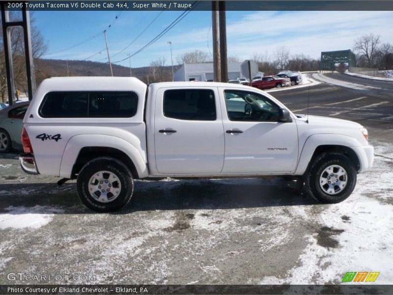 Super White / Taupe 2006 Toyota Tacoma V6 Double Cab 4x4