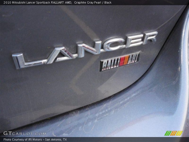 Graphite Gray Pearl / Black 2010 Mitsubishi Lancer Sportback RALLIART AWD
