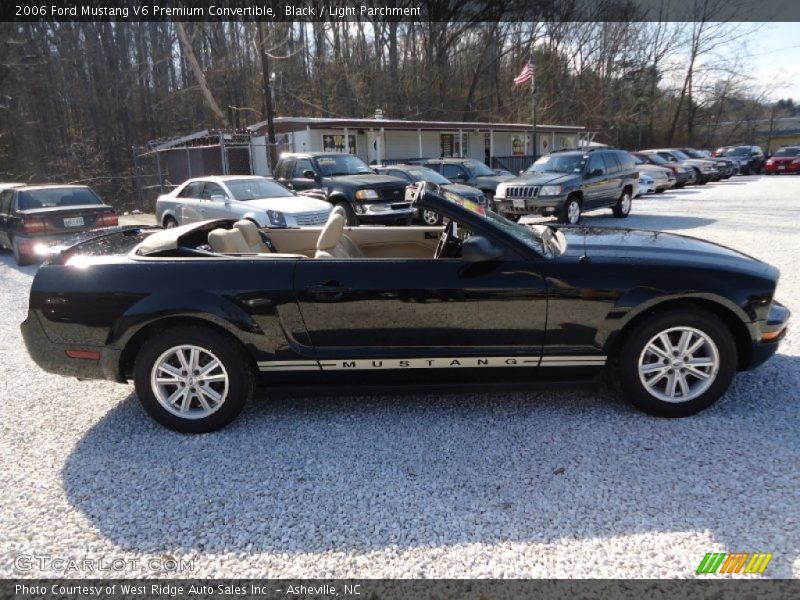 Black / Light Parchment 2006 Ford Mustang V6 Premium Convertible