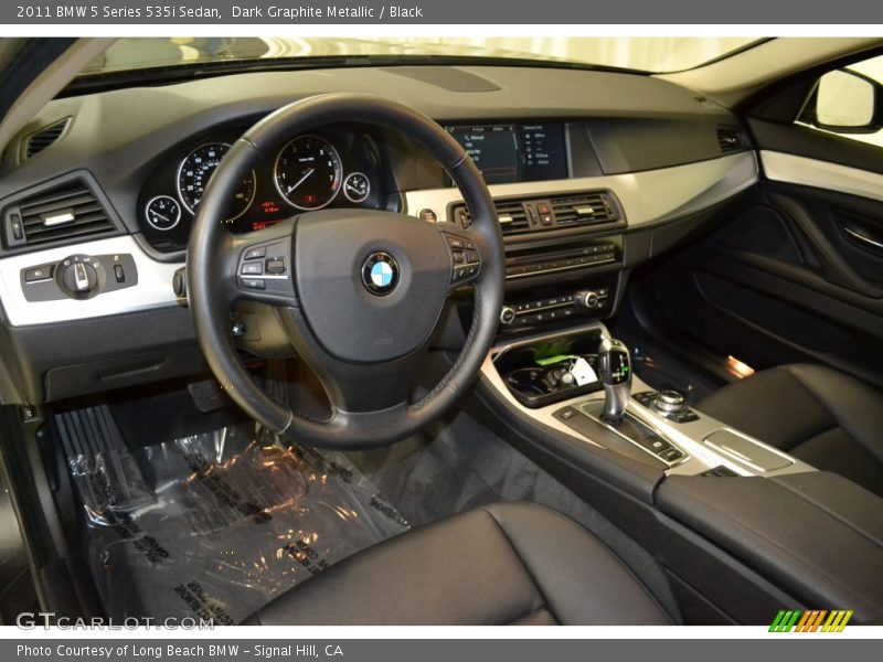 Dark Graphite Metallic / Black 2011 BMW 5 Series 535i Sedan