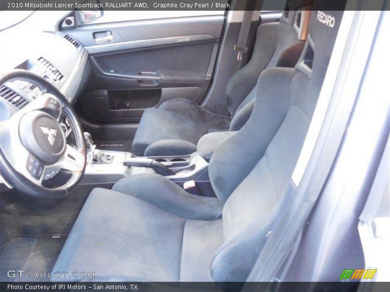 Graphite Gray Pearl / Black 2010 Mitsubishi Lancer Sportback RALLIART AWD