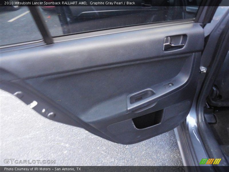 Graphite Gray Pearl / Black 2010 Mitsubishi Lancer Sportback RALLIART AWD