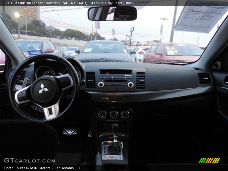 Graphite Gray Pearl / Black 2010 Mitsubishi Lancer Sportback RALLIART AWD