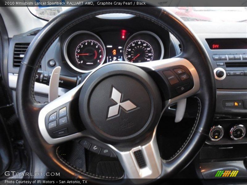 Graphite Gray Pearl / Black 2010 Mitsubishi Lancer Sportback RALLIART AWD