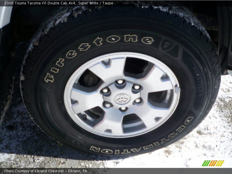 Super White / Taupe 2006 Toyota Tacoma V6 Double Cab 4x4
