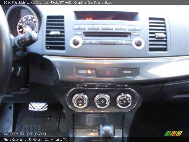 Graphite Gray Pearl / Black 2010 Mitsubishi Lancer Sportback RALLIART AWD