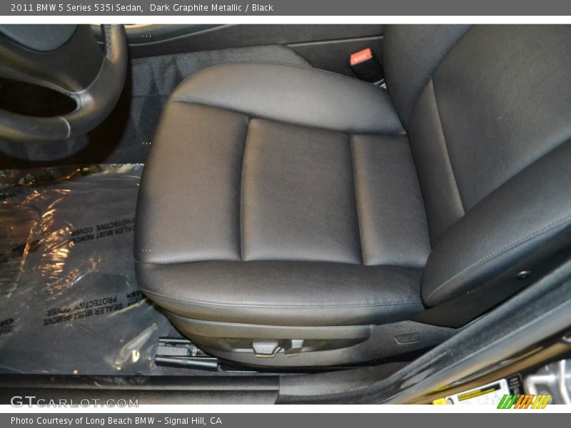 Dark Graphite Metallic / Black 2011 BMW 5 Series 535i Sedan