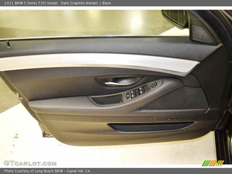 Dark Graphite Metallic / Black 2011 BMW 5 Series 535i Sedan
