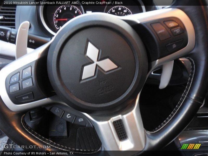 Graphite Gray Pearl / Black 2010 Mitsubishi Lancer Sportback RALLIART AWD