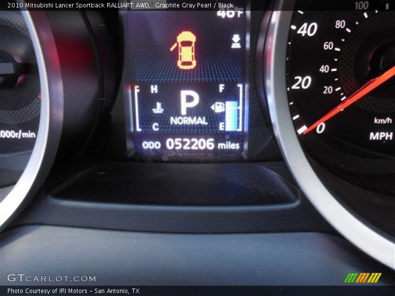 Graphite Gray Pearl / Black 2010 Mitsubishi Lancer Sportback RALLIART AWD