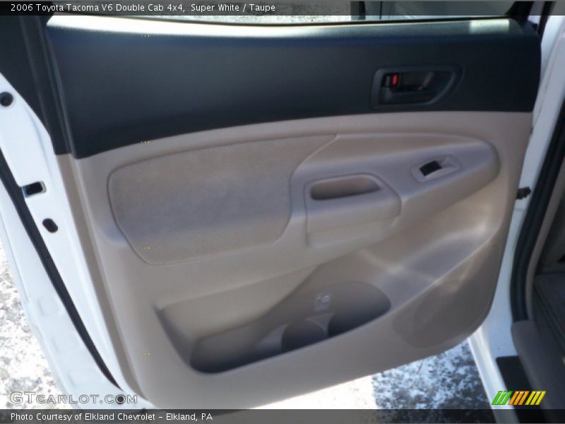 Super White / Taupe 2006 Toyota Tacoma V6 Double Cab 4x4