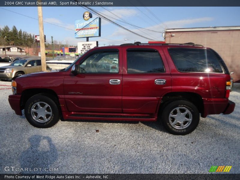 Sport Red Metallic / Sandstone 2004 GMC Yukon Denali AWD