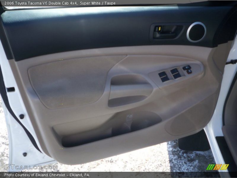 Super White / Taupe 2006 Toyota Tacoma V6 Double Cab 4x4