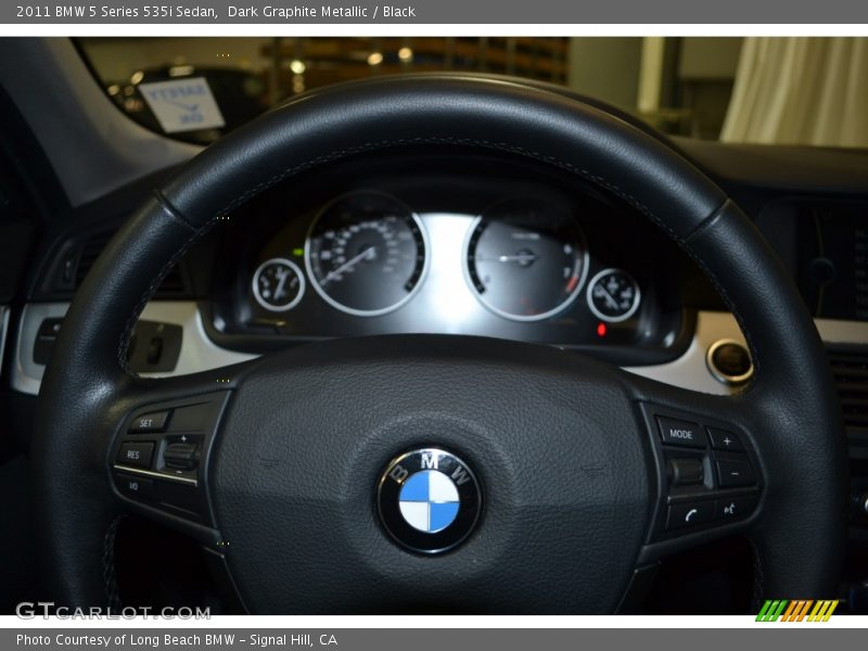 Dark Graphite Metallic / Black 2011 BMW 5 Series 535i Sedan