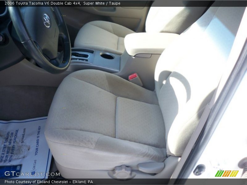Super White / Taupe 2006 Toyota Tacoma V6 Double Cab 4x4