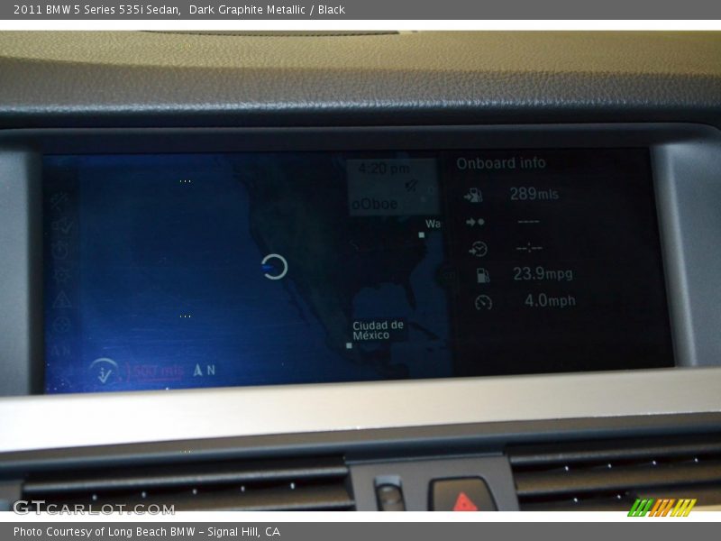 Dark Graphite Metallic / Black 2011 BMW 5 Series 535i Sedan