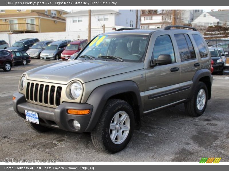 Light Khaki Metallic / Dark Slate Gray 2004 Jeep Liberty Sport 4x4