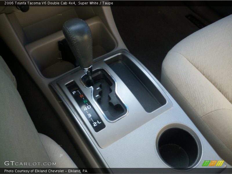 Super White / Taupe 2006 Toyota Tacoma V6 Double Cab 4x4