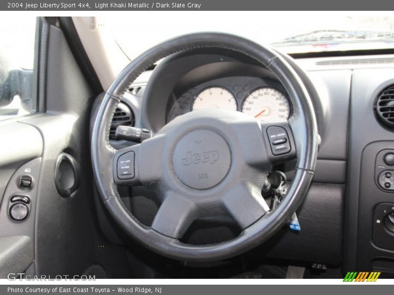 Light Khaki Metallic / Dark Slate Gray 2004 Jeep Liberty Sport 4x4