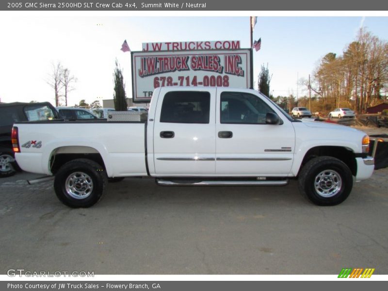 Summit White / Neutral 2005 GMC Sierra 2500HD SLT Crew Cab 4x4
