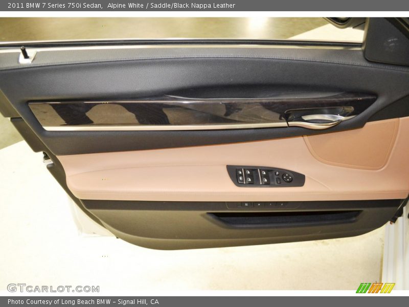 Alpine White / Saddle/Black Nappa Leather 2011 BMW 7 Series 750i Sedan