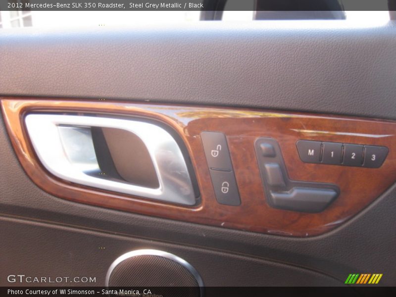 Steel Grey Metallic / Black 2012 Mercedes-Benz SLK 350 Roadster