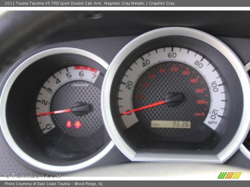 Magnetic Gray Metallic / Graphite Gray 2011 Toyota Tacoma V6 TRD Sport Double Cab 4x4