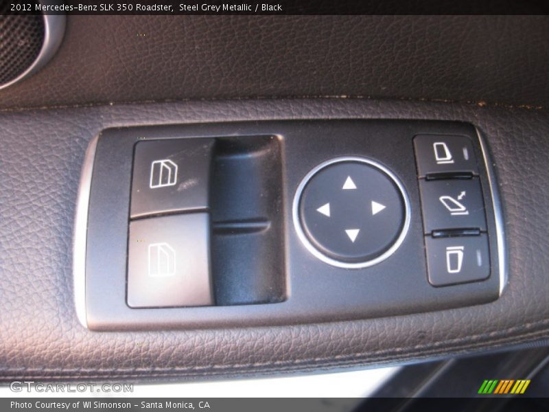 Steel Grey Metallic / Black 2012 Mercedes-Benz SLK 350 Roadster