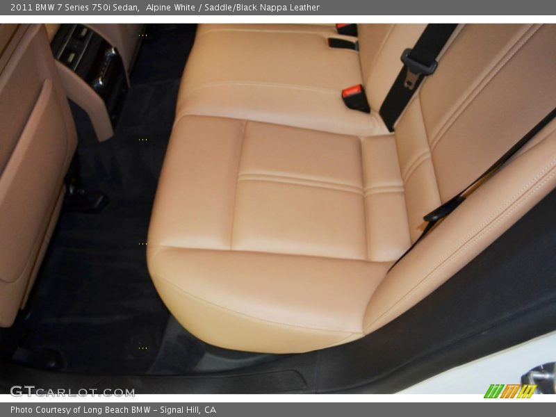 Alpine White / Saddle/Black Nappa Leather 2011 BMW 7 Series 750i Sedan