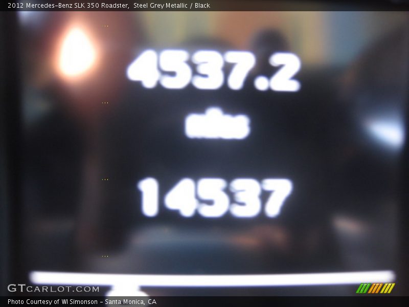 Steel Grey Metallic / Black 2012 Mercedes-Benz SLK 350 Roadster