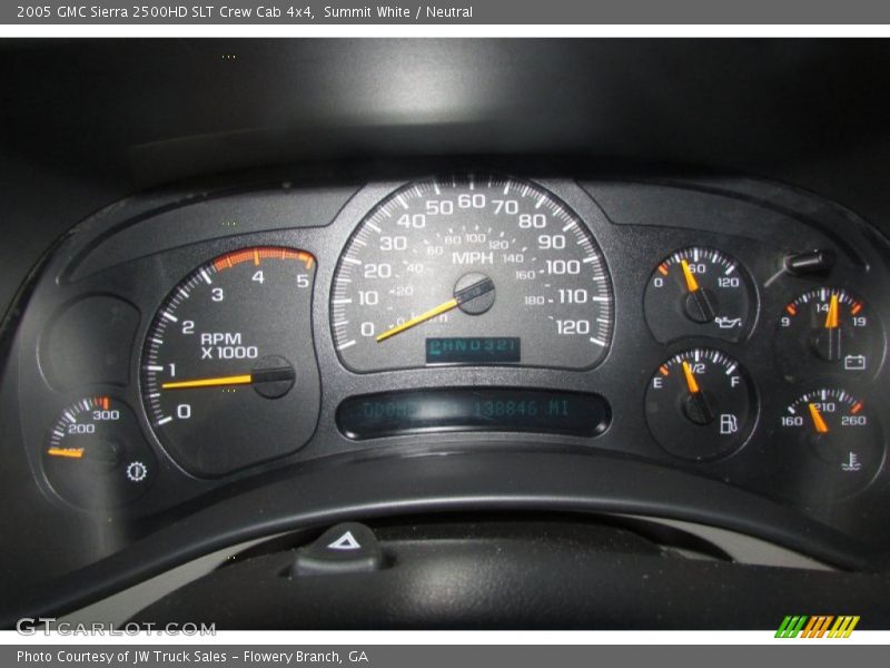 Summit White / Neutral 2005 GMC Sierra 2500HD SLT Crew Cab 4x4