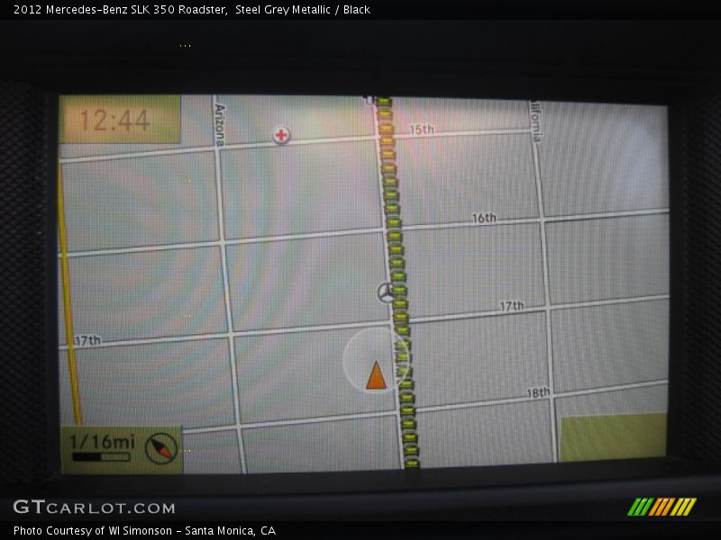 Steel Grey Metallic / Black 2012 Mercedes-Benz SLK 350 Roadster