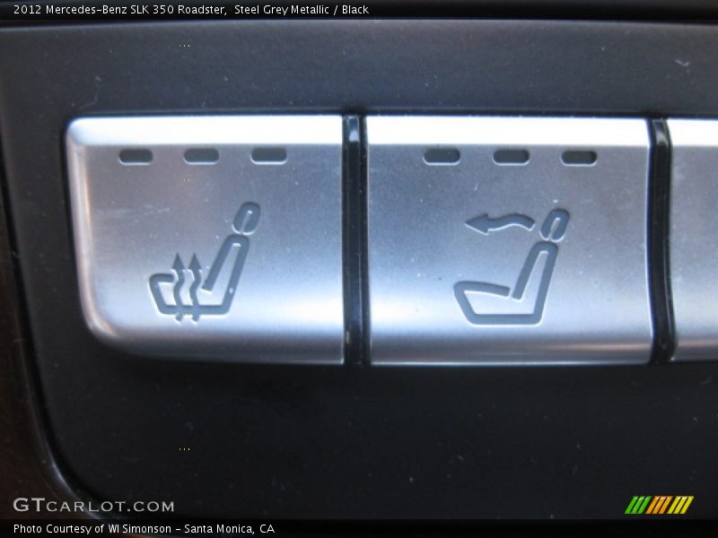 Steel Grey Metallic / Black 2012 Mercedes-Benz SLK 350 Roadster