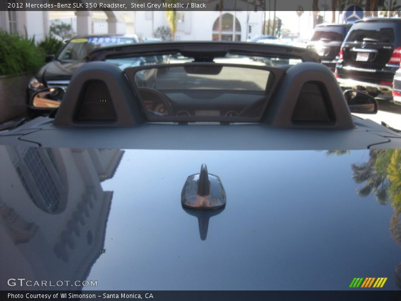 Steel Grey Metallic / Black 2012 Mercedes-Benz SLK 350 Roadster