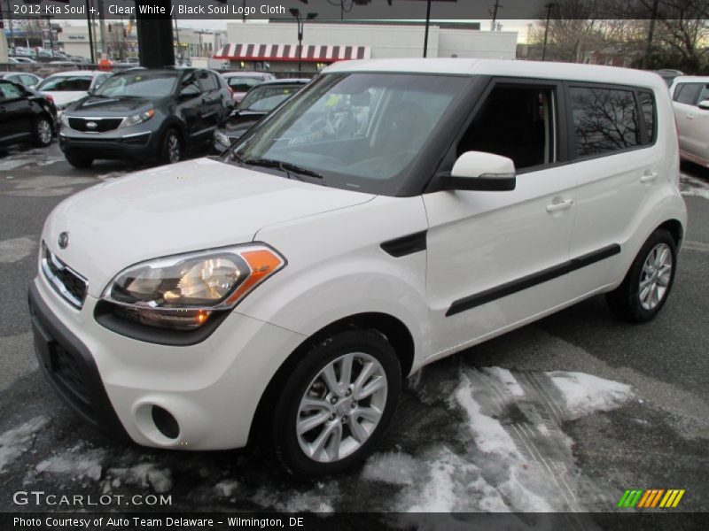 Clear White / Black Soul Logo Cloth 2012 Kia Soul +