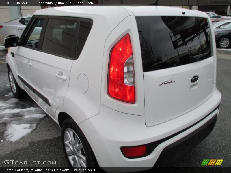 Clear White / Black Soul Logo Cloth 2012 Kia Soul +