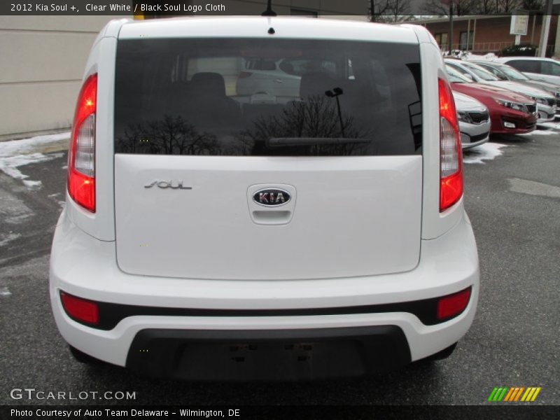 Clear White / Black Soul Logo Cloth 2012 Kia Soul +