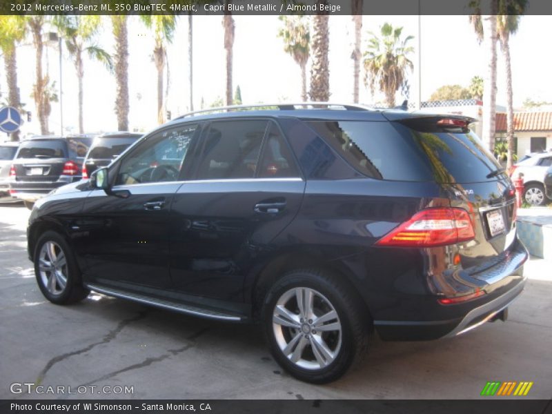 Capri Blue Metallic / Almond Beige 2012 Mercedes-Benz ML 350 BlueTEC 4Matic