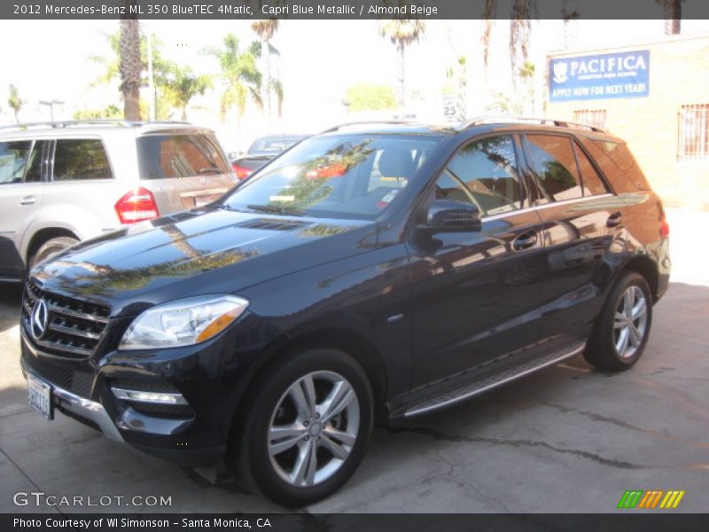 Capri Blue Metallic / Almond Beige 2012 Mercedes-Benz ML 350 BlueTEC 4Matic