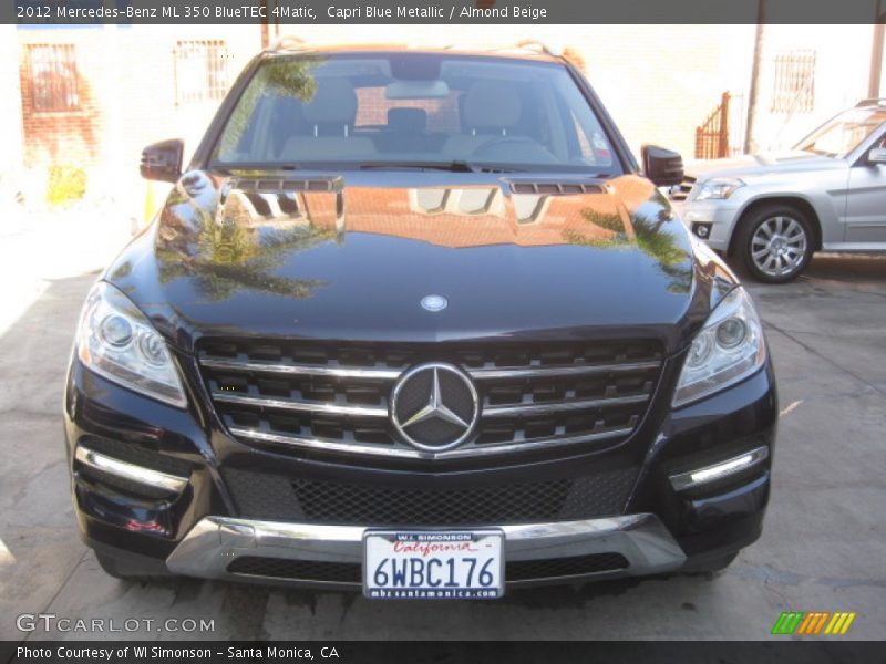 Capri Blue Metallic / Almond Beige 2012 Mercedes-Benz ML 350 BlueTEC 4Matic