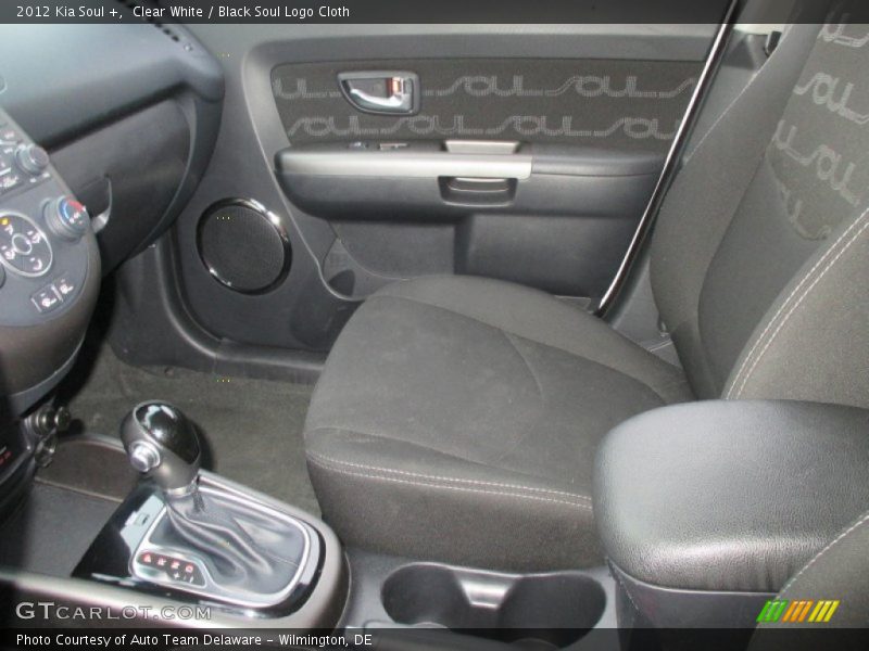 Clear White / Black Soul Logo Cloth 2012 Kia Soul +