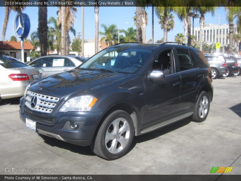 Steel Grey Metallic / Black 2010 Mercedes-Benz ML 350 BlueTEC 4Matic