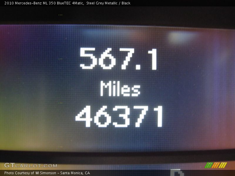 Steel Grey Metallic / Black 2010 Mercedes-Benz ML 350 BlueTEC 4Matic