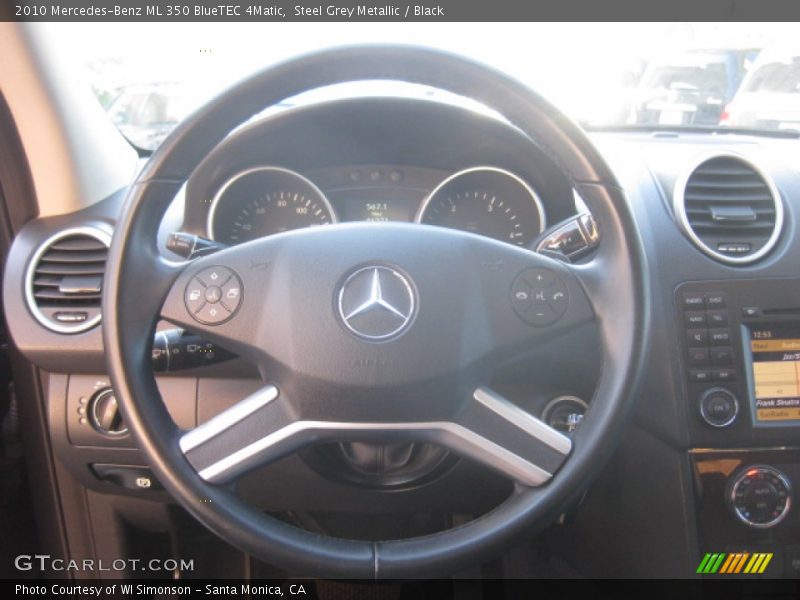 Steel Grey Metallic / Black 2010 Mercedes-Benz ML 350 BlueTEC 4Matic
