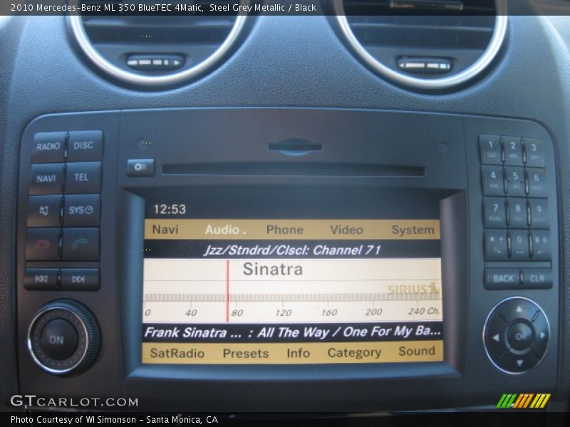 Steel Grey Metallic / Black 2010 Mercedes-Benz ML 350 BlueTEC 4Matic