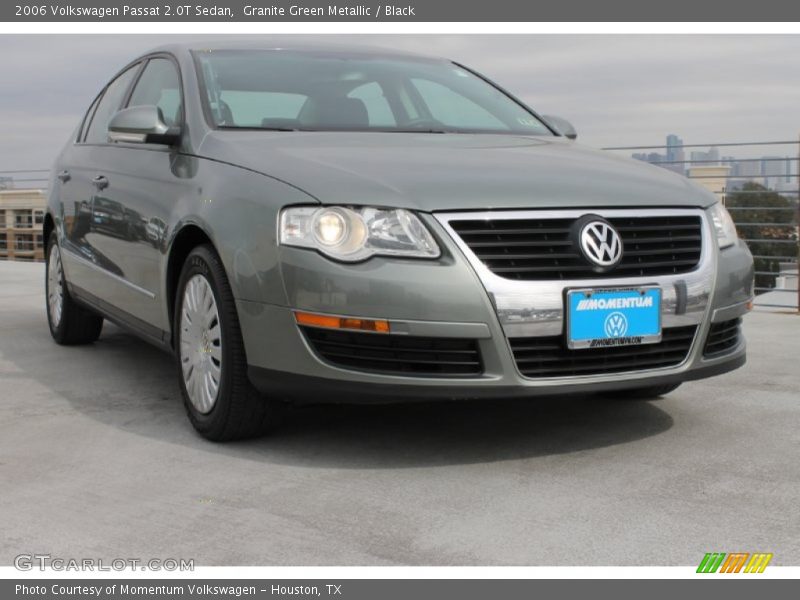 Granite Green Metallic / Black 2006 Volkswagen Passat 2.0T Sedan