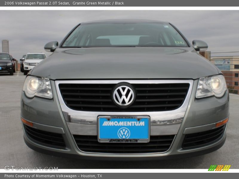 Granite Green Metallic / Black 2006 Volkswagen Passat 2.0T Sedan