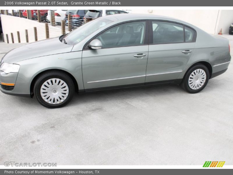 Granite Green Metallic / Black 2006 Volkswagen Passat 2.0T Sedan