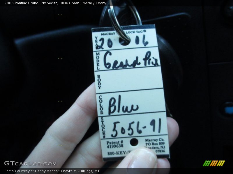 Blue Green Crystal / Ebony 2006 Pontiac Grand Prix Sedan