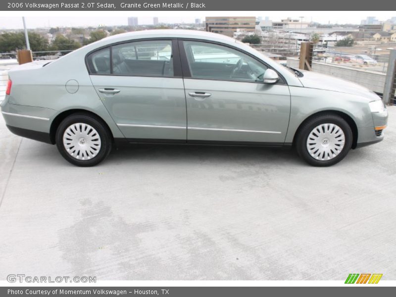 Granite Green Metallic / Black 2006 Volkswagen Passat 2.0T Sedan